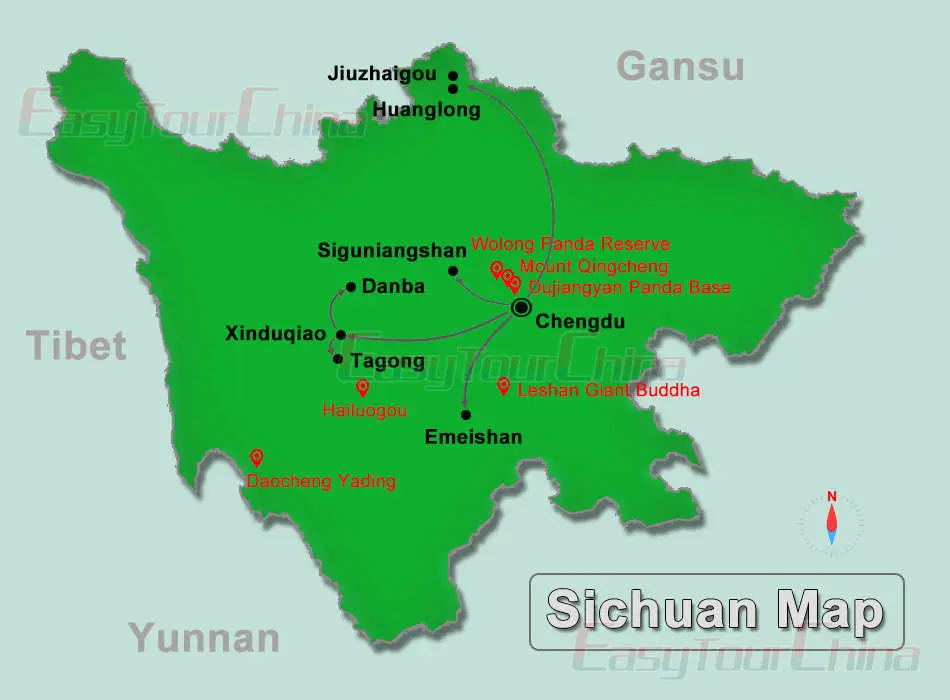 Sichuan Map
