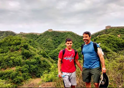 While in China
