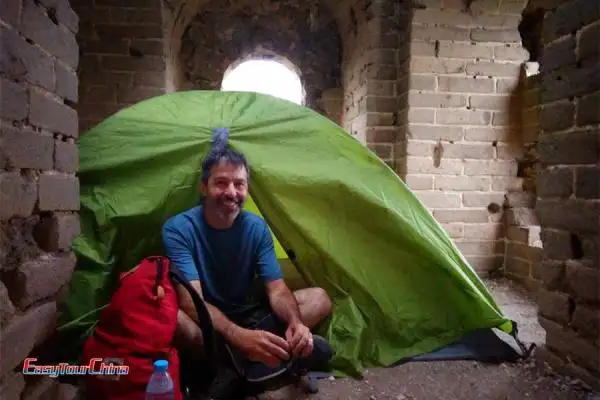 Camping on the Great Wall of China