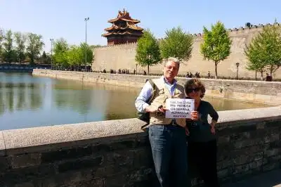 Senior traveled in Beijing China
