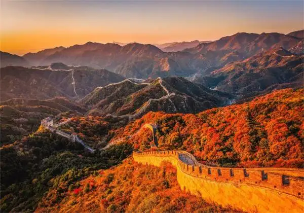 Great Wall of China in Autumn