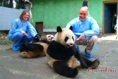 Seniors traveling in Chengdu