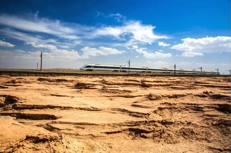 Train on Silk Road China