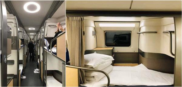See the new China high train sleeper