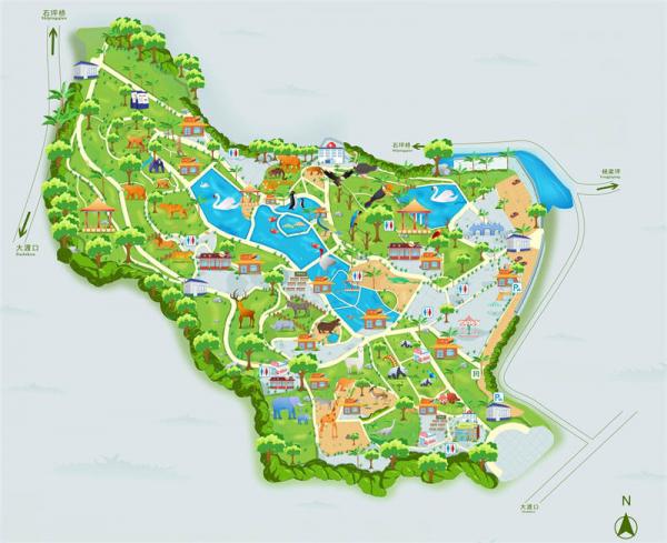 Chongqing zoo map