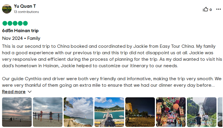 china family tour review