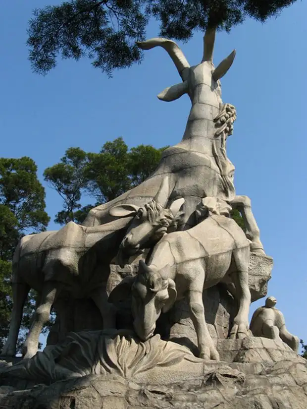 Five Ram Statue