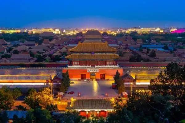 Forbidden City by night