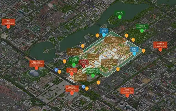 Forbidden City map