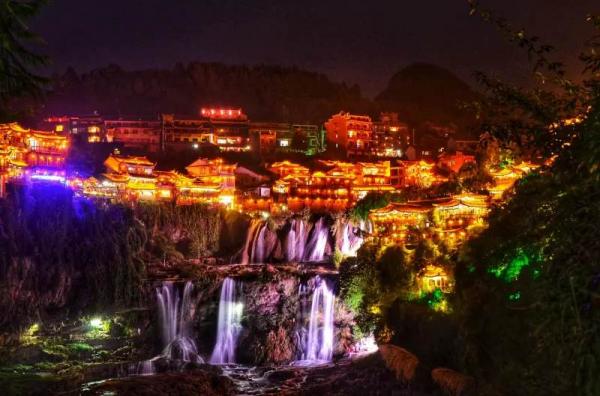 Furong Ancient Town Night View