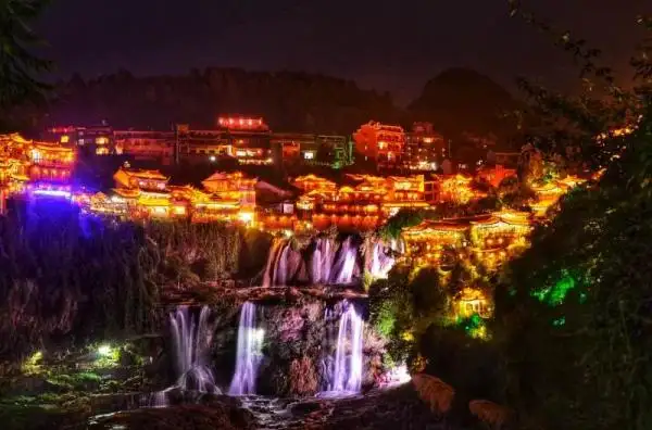 Furong Ancient Town Night View