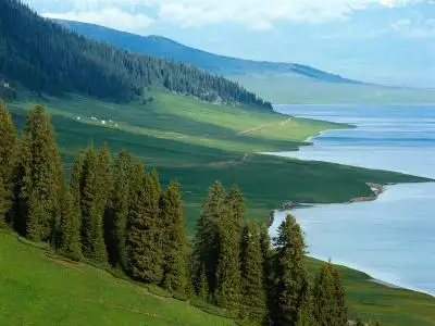 Heaven Lake (Tianchi) of Tianshan Mountains in Urumqi