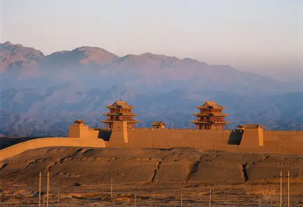 The original site of Jiayuguan Great Wall