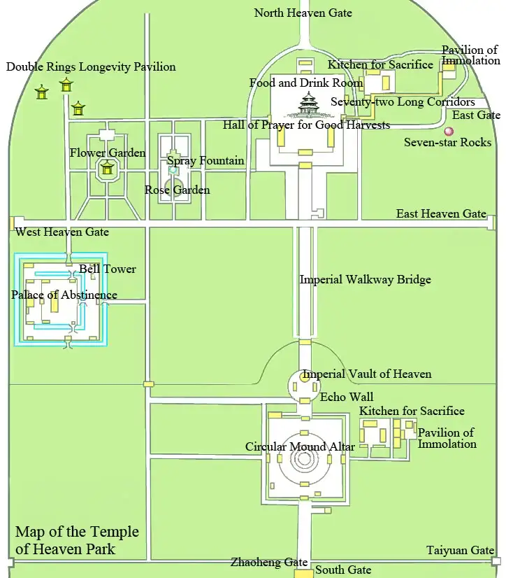 Temple of Heaven Beijing Map