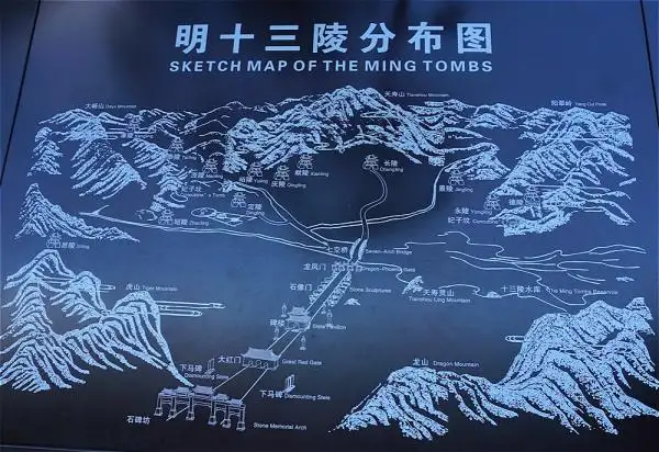 Ming Tombs Map