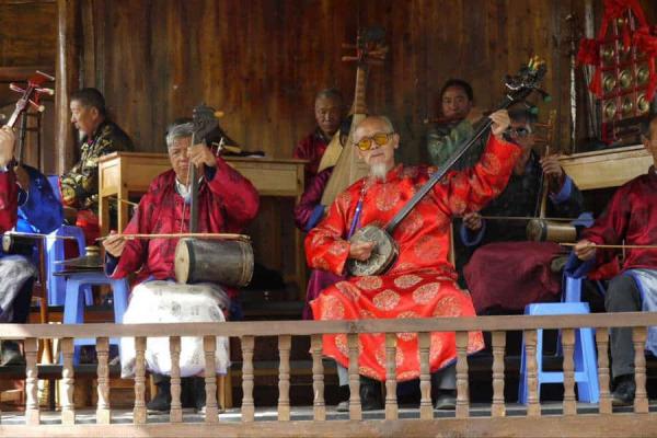 Naxi Ancient Music old performer
