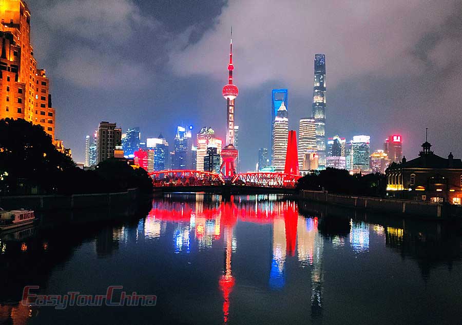 Shanghai Oriental Preal Tower Night View