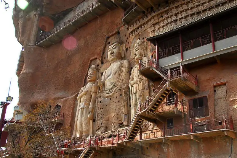 Maijishan Grottoes in Gansu