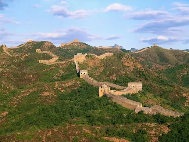 Overhanging Great Wall of Jiayuguan