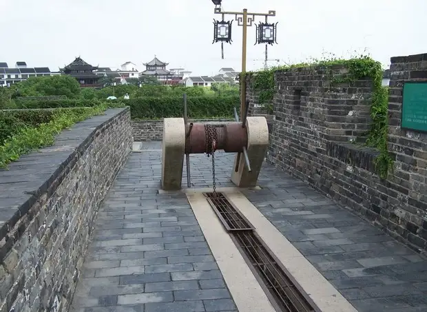 Suzhou City Wall of Panmen Gate