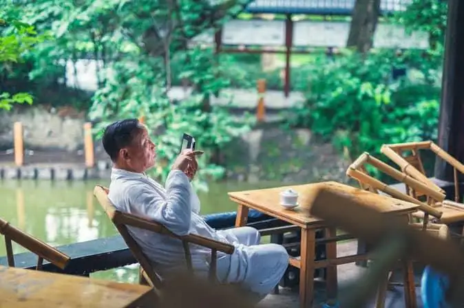 Chengdu People's Park tea culture
