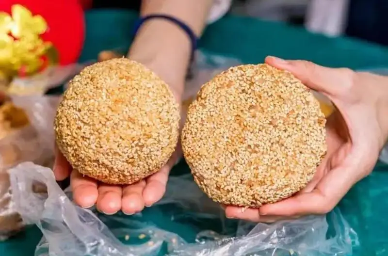 dragon boat festival food - deep fried flutinous rice ball