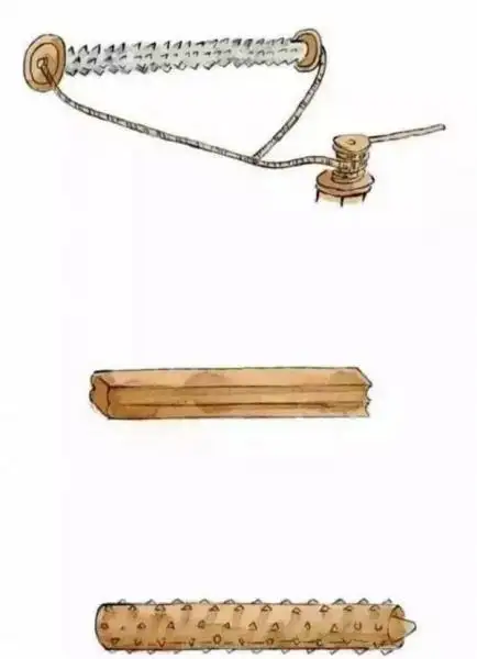 the Great Wall of China structure - wooden standing