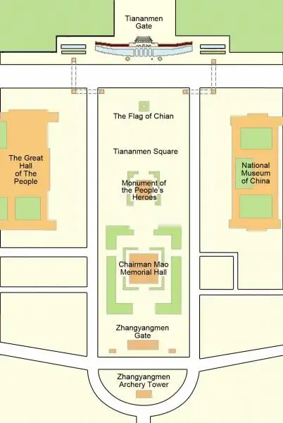 Beijing Tiananmen Square Map