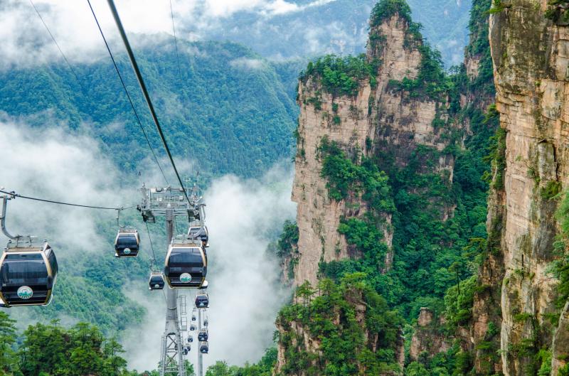 Tianzi Mountain cable car