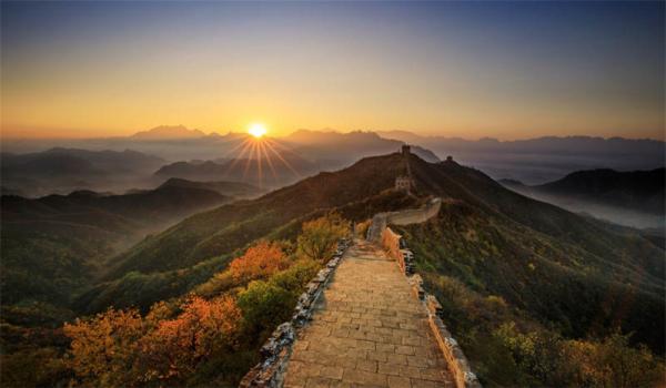 The Great Wall of China Sunrise