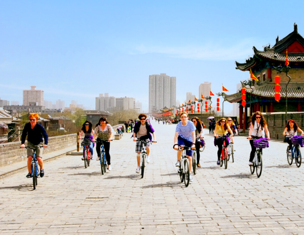 Xian Old City Wall in Summer