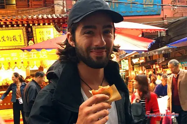 Easy Tour China client Enjoy authentic Xian Food