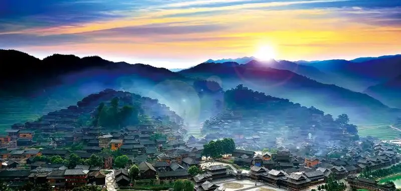 Xijiang Miao Village Landscape