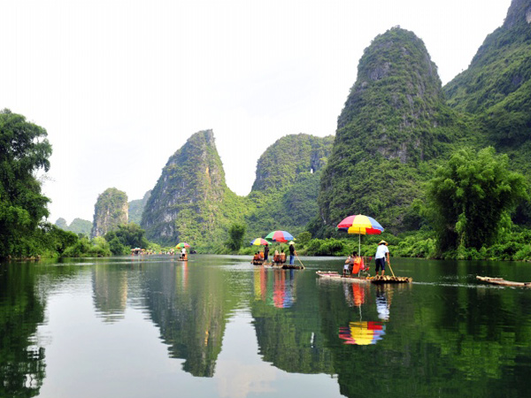 Bamboo Rafting along Yulong River